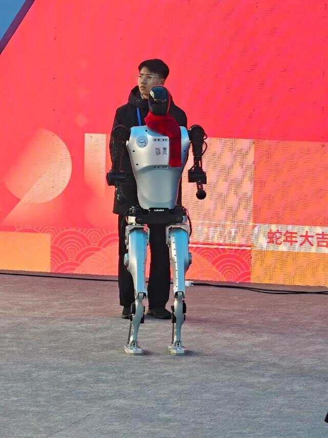 武汉首次出现！“湖北造”人形机器人集体上街了